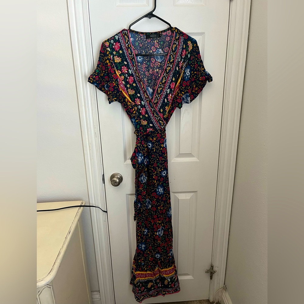 Boho Maxi wrap dress